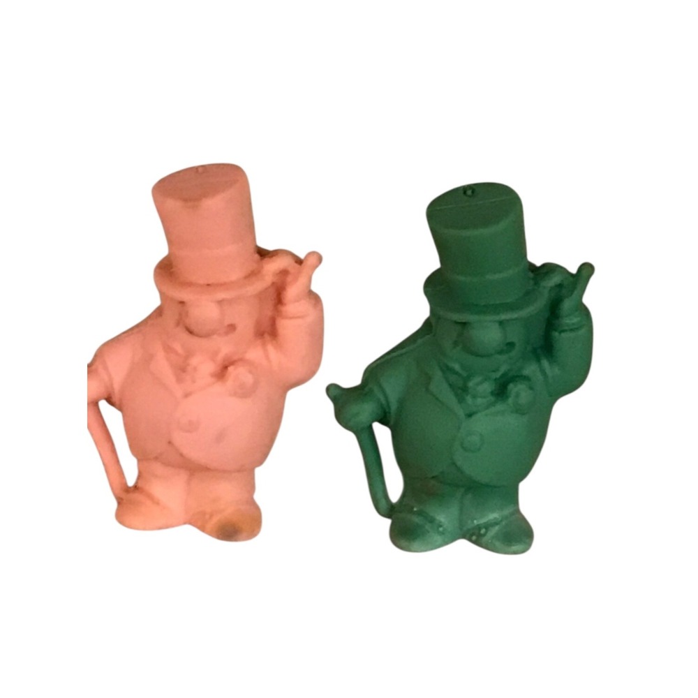 Pair of Vintage‎ Frito Lay Green WC Fields Pencil Topper Erasers 1971 Pink Green